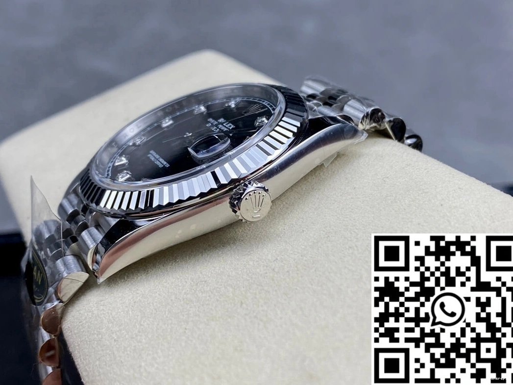 M126334-0012 Black Clean Datejust Dial Factory Rolex 0301